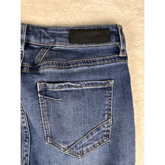 Rock and Roll Cowgirl High-Rise Trouser Jeans in Medium Wash Blue SZ W27/36L - Picture 8 of 9